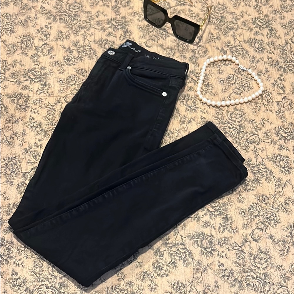 7 For All Mankind “The Skinny” Women's Black Jeans